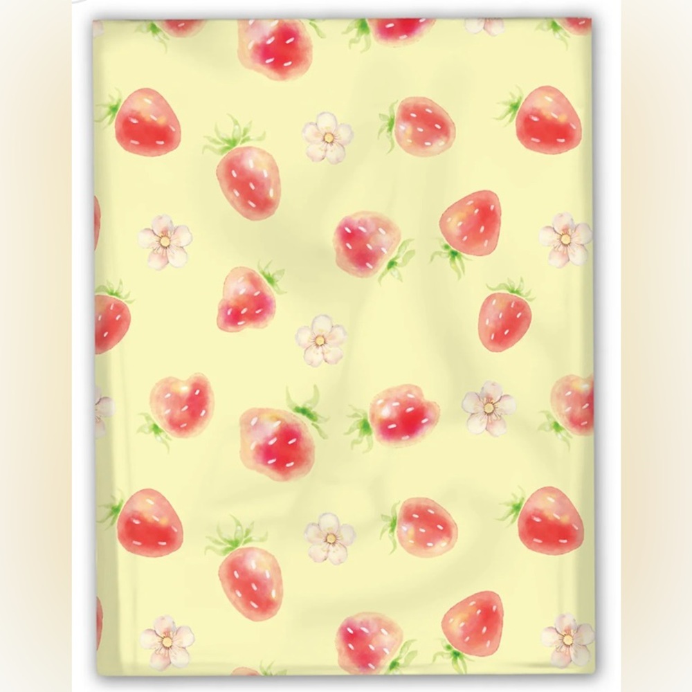 (15) 10x13 Water Color Strawberries Designer Poly Mailers